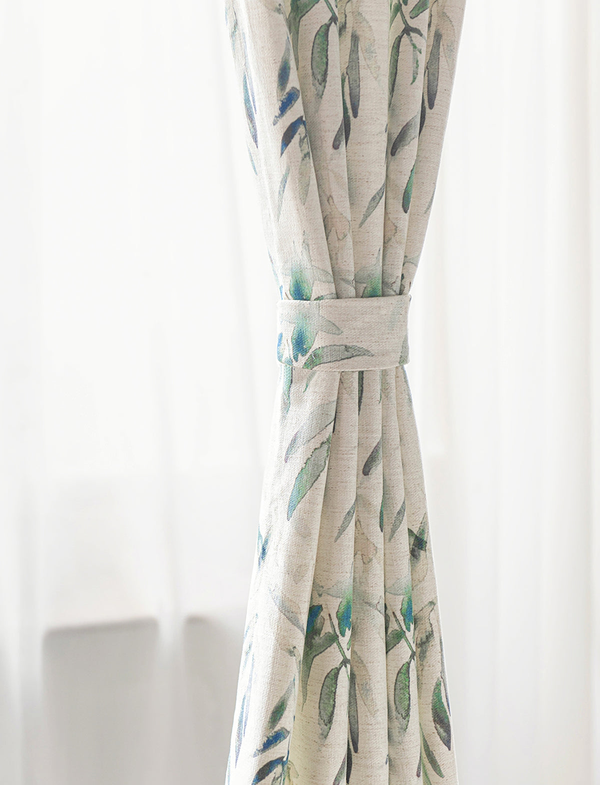 A Pair of  Floral Botanical Curtains, Floral Window Curtain, Meadow Floral Curtains, Bedroom/living room curtains, Custom Curtain Panels