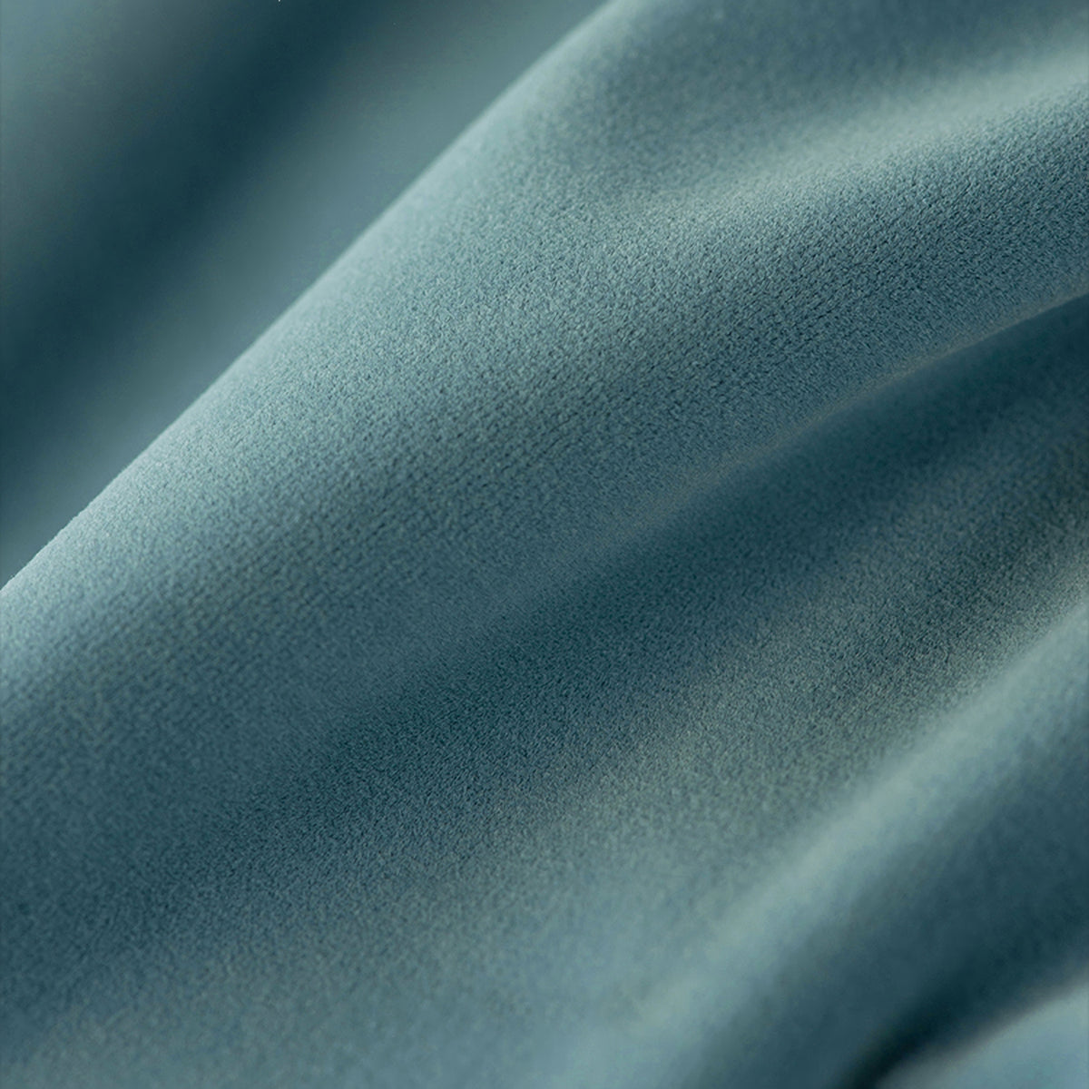 A Pair of Blue Gray Velvet Curtains, Bedroom Velvet Curtains, Living Room Pepper Light Blue Velvet Curtains, Grommet pleated Custom Curtains