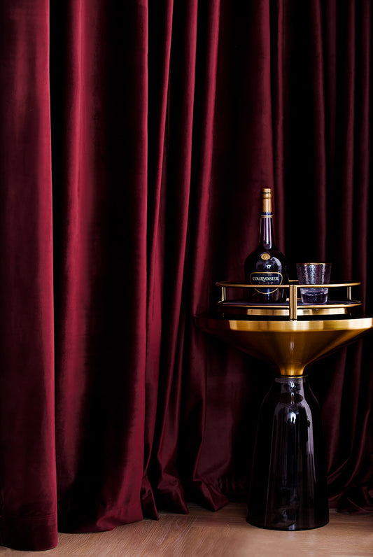 Luxury Wine Red/ Burgundy Velvet Curtains, Red Curtain Dark Red, Dark Maroon Curtains For Living Room, Bedroom Curtains, Custom Curtains