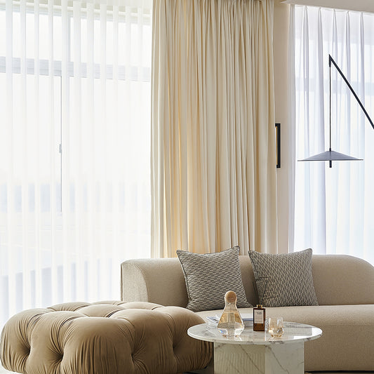 A Pair of Luxury  Beige Velvet Curtains, Bedroom/ Living of Room Curtain, Ivory Window drapes panels Custom drapery Panels custom curtains